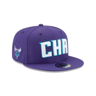 Purple Charlotte Hornets Hat - New Era NBA Statement Edition 9FIFTY Snapback Caps USA7149236